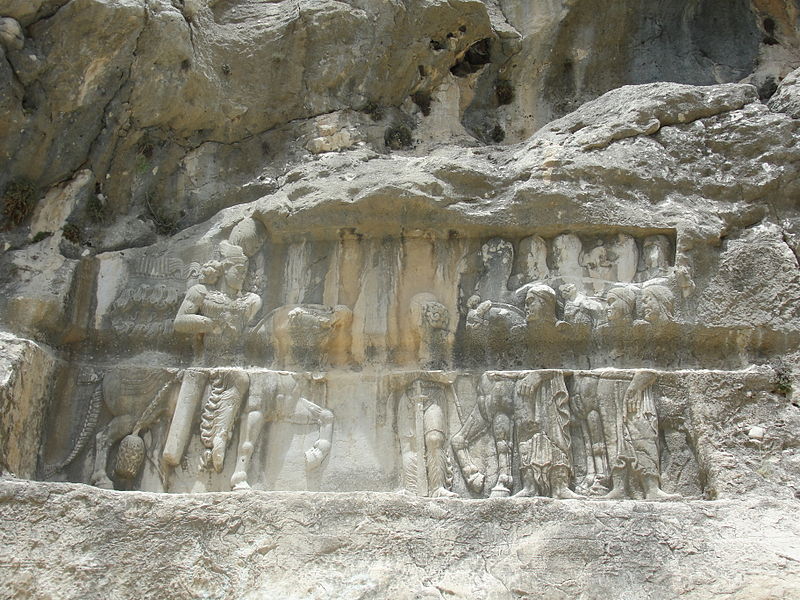 Victory relief of Bahram II over the nomadic Arabs