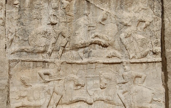 Double equestrian relief of Bahram II , Naqsh-e Rustam